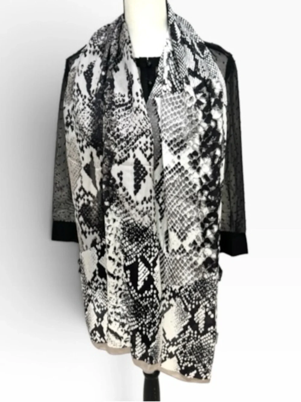 Vince Camuto Silk Scarf Snakeskin Print